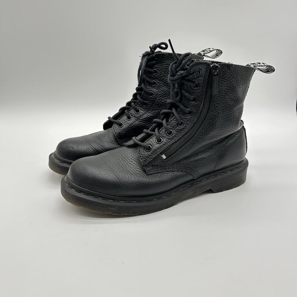 Dr. Martens 1460 Women's Sz 9 Black Leather Lace Up Boots Flaw Whimsigoth